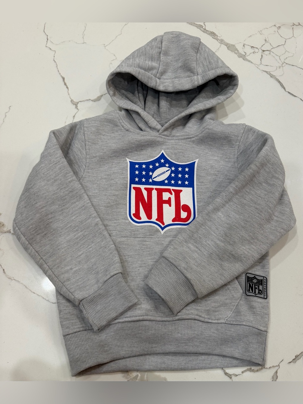 NFL Shield Gray Pullover Hoodie – Youth 5/6